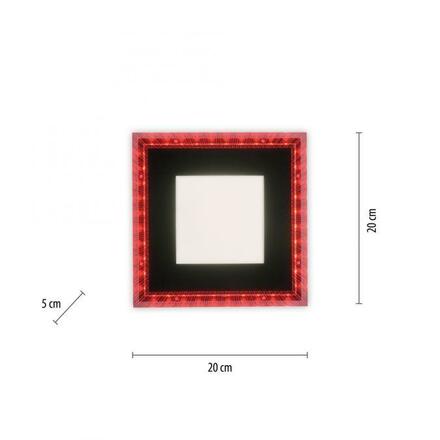 LEUCHTEN DIREKT is JUST LIGHT LED stropní svítidlo černé RGB, CCT stmívatelné s dálkovým ovládáním 2700-5000K LD 14510-18