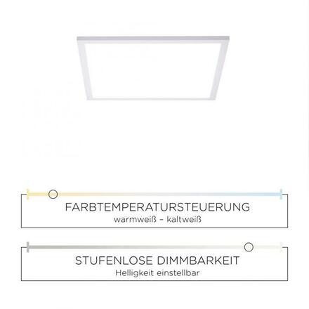 LEUCHTEN DIREKT is JUST LIGHT LED panel, stropní svítidlo, úspora místa, bílé 2700-5000K LD 14531-16