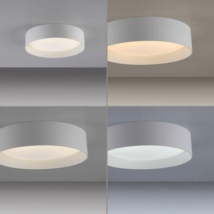 JUST LIGHT Kolekce Schöner Wohnen LED stropní svítidlo TAVOLI, bílé, kruhové 28,5cm, stmívatelné, dálkový ovladač 2700-6500K