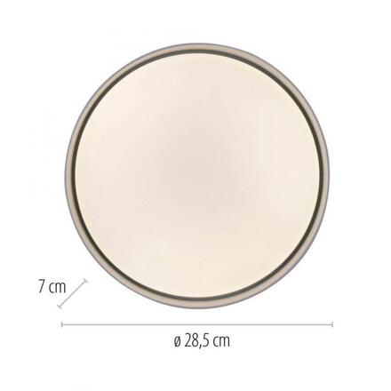 JUST LIGHT Kolekce Schöner Wohnen LED stropní svítidlo TAVOLI, bílé, kruhové 28,5cm, stmívatelné, dálkový ovladač 2700-6500K