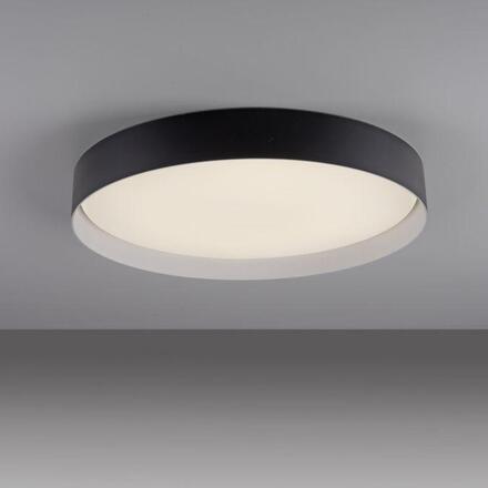 JUST LIGHT Kolekce Schöner Wohnen LED stropní svítidlo TAVOLI, černé, kruhové 49cm, stmívatelné, dálkový ovladač 2700-6500K