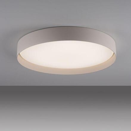 JUST LIGHT Kolekce Schöner Wohnen LED stropní svítidlo TAVOLI, písková barva, kruhové 49cm, CCT, dálkový ovladač 2700-6500K