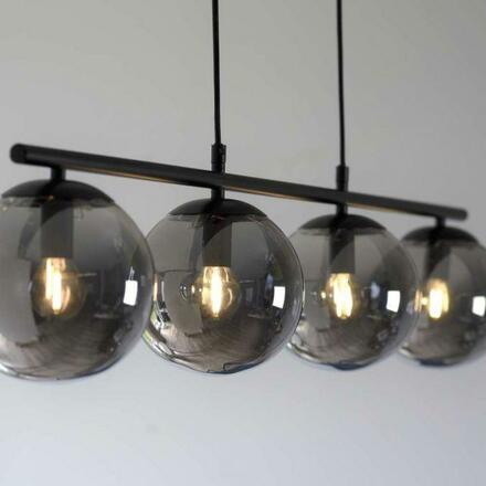LEUCHTEN DIREKT is JUST LIGHT stropní svítidlo, černá, jednoduché, nadčasové, 4 ramenné