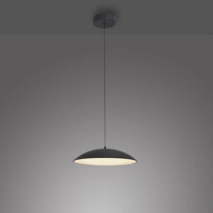 JUST LIGHT Kolekce Schöner Wohnen LED závěsné svítidlo LENTE, černá, stmívatelné, paměťová funkce, krokově stmívatelné 3000K