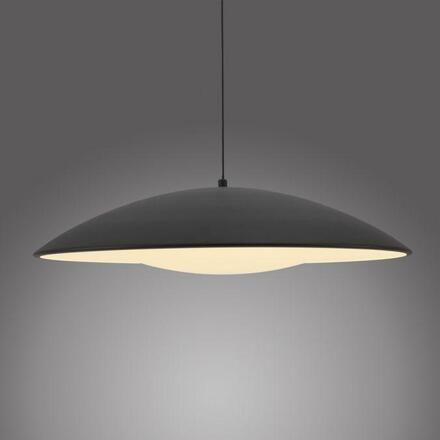 JUST LIGHT Kolekce Schöner Wohnen LED závěsné svítidlo LENTE, černé, stmívatelné, paměťová funkce, krokově stmívatelné 3000K