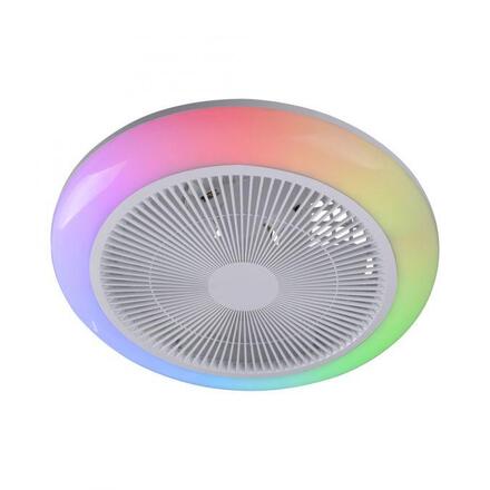 JUST LIGHT LED stropní svítidlo s ventilátorem BRANDA bílé RGB CCT RGB/3000-6500K