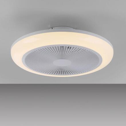 JUST LIGHT LED stropní svítidlo s ventilátorem BRANDA bílé RGB CCT RGB/3000-6500K