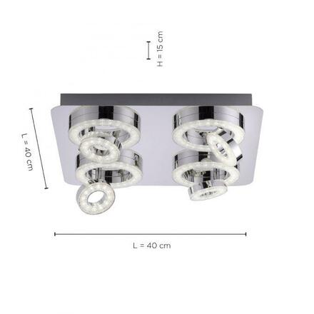 LEUCHTEN DIRECT LED stropní svítidlo, 8-ramenné, Smart Home, RGB+W RGB+3000-5000K MEDION LD 14662-17