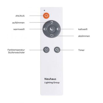 LEUCHTEN DIREKT is JUST LIGHT LED stropní svítidlo v bílé s hvězdným nebem a nastavitelou barvou světla 2700-5000K