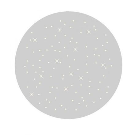 LEUCHTEN DIREKT is JUST LIGHT LED stropní svítidlo kulaté v bílé s efektem hvězdného nebe a nastavitelnou barvou světla 2700-5000K