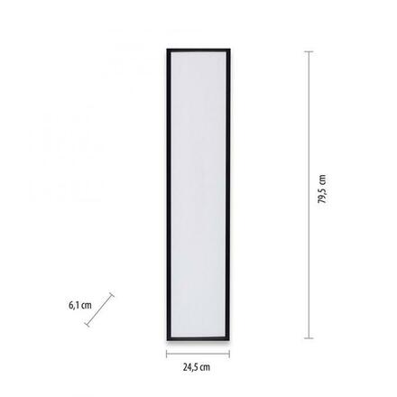 LEUCHTEN DIREKT is JUST LIGHT LED panel svítidlo, stropní svítidlo, ploché, černá, hranaté, ploché 3000K