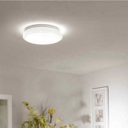 LEUCHTEN DIREKT is JUST LIGHT LED stropní svítidlo Smart Home s RGB změnou barev a nastavitelnou teplotou barvy světla MEDION RGB+3000-5000K