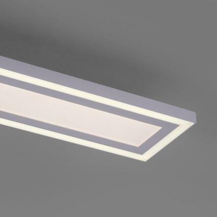 LEUCHTEN DIREKT is JUST LIGHT LED stropní svítidlo, bílá, 100x11,8cm, CCT, stmívatelné, vč. dálkový ovladač MEDION 2700-5000K