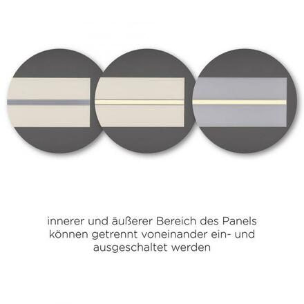 LEUCHTEN DIREKT is JUST LIGHT LED panel svítidlo, stropní svítidlo, 100x25cm, moderní, dálkový ovladač 2700-5000K 14854-16