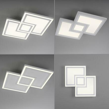 LEUCHTEN DIREKT is JUST LIGHT LED stropní svítidlo bílé ovládání vypínačem teplé bílé světlo paměťová funkce 3000K LD 14880-16