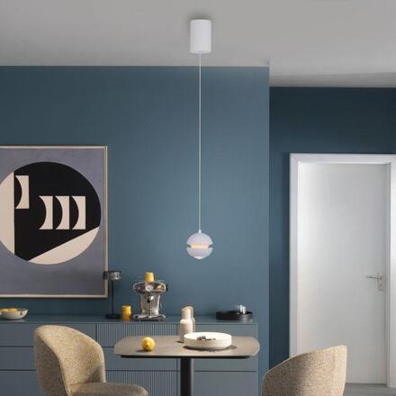 JUST LIGHT Kolekce Schöner Wohnen LED závěsné svítidlo LINI, bílé, Comfort Lift 3000K