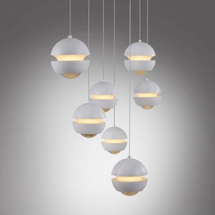 JUST LIGHT Kolekce Schöner Wohnen LED závěsné svítidlo bílá, 7-ramenné, stmívatelné, krokově stmívatelné 3000K