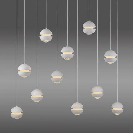 JUST LIGHT Kolekce Schöner Wohnen LED závěsné svítidlo LINI, bílá, 11-ramenné, stmívatelné, krokově stmívatelné 3000K