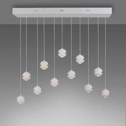 JUST LIGHT Kolekce Schöner Wohnen LED závěsné svítidlo LINI, bílá, 11-ramenné, stmívatelné, krokově stmívatelné 3000K