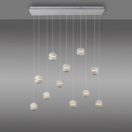JUST LIGHT Kolekce Schöner Wohnen LED závěsné svítidlo LINI, bílá, 11-ramenné, stmívatelné, krokově stmívatelné 3000K