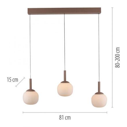 JUST LIGHT LED závěsné svítidlo NAMI, písková barva, podlouhlé, stmívatelné, Comfort-Lift, paměťová funkce, SimplyDim 3000K