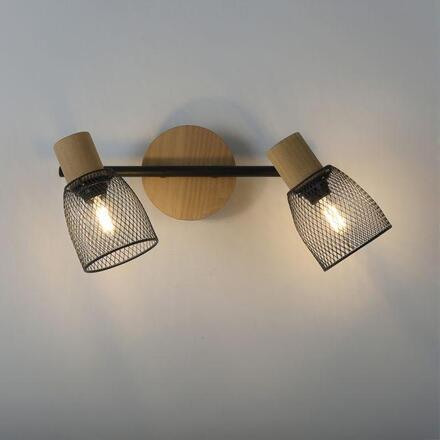 LEUCHTEN DIREKT is JUST LIGHT Stropní svítidlo dřevo / kov E14 patice spot bodové svítidlo LD 15192-79