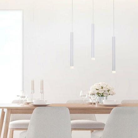 LEUCHTEN DIREKT is JUST LIGHT LED závěsné svítidlo, bílé, teplá bílá, IP20, do interiéru 3000K