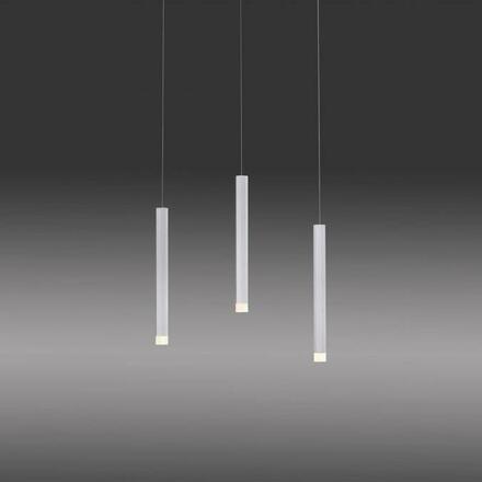 LEUCHTEN DIREKT is JUST LIGHT LED závěsné svítidlo, bílé, teplá bílá, IP20, do interiéru 3000K