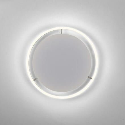 LEUCHTEN DIREKT is JUST LIGHT LED stropní svítidlo, hliník, kruhové, pr.40cm, stmívatelné, Switchmo, teplá bílá krokově stmívatelné 3000K