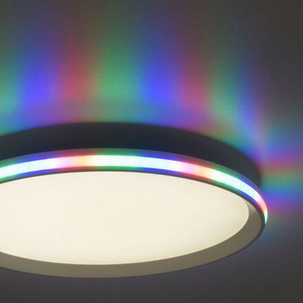 LEUCHTEN DIREKT is JUST LIGHT LED stropní svítidlo, bílé, CCT, RGB, dálkový ovladač, stmívatelné 2700-5000K