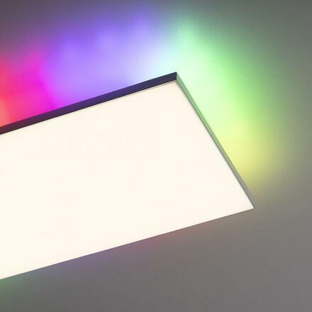 LEUCHTEN DIREKT is JUST LIGHT LED stropní svítidlo 100,5x25,5cm bílé hranaté RGB+CCT stmívatelné panel RGB+2700-5000K