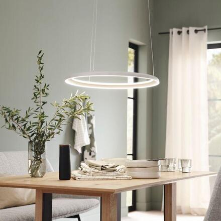 JUST LIGHT Kolekce Schöner Wohnen LED závěsné svítidlo QUILLO, písková barva, stmívatelné, paměťová funkce, SimplyDim 3000K