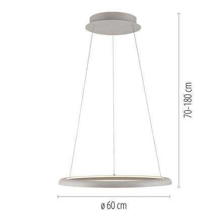 JUST LIGHT Kolekce Schöner Wohnen LED závěsné svítidlo QUILLO, písková barva, stmívatelné, paměťová funkce, SimplyDim 3000K