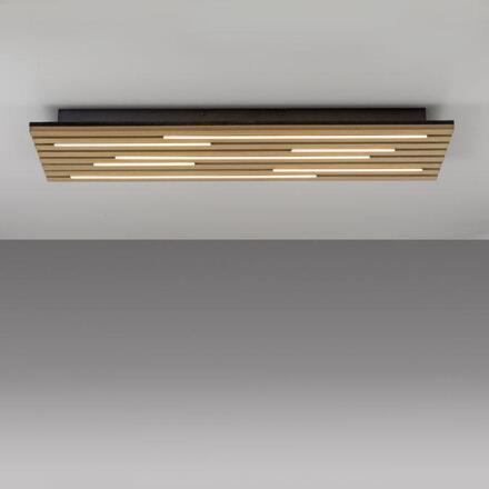 JUST LIGHT LED stropní svítidlo AKUSTIK, dřevo, přírodní, panel, hranaté 3000K