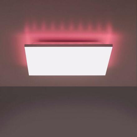 LEUCHTEN DIREKT is JUST LIGHT Stropní svítidlo, bílé, 45x45 cm, RGB, CCT, panel, hranaté 2700-5000K 15600-16
