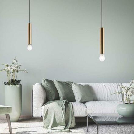 LEUCHTEN DIREKT is JUST LIGHT závěsné svítidlo, nadčasové, matná mosaz, do interiéru