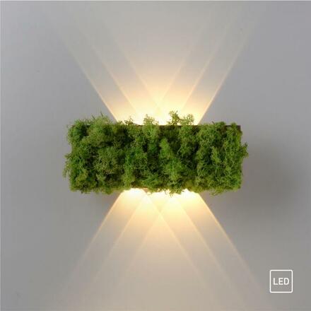 LEUCHTEN DIREKT is JUST LIGHT LED nástěnné svítidlo islandský mech hra světla teplé bílé světlo do interiéru 3000K LD 15637-66