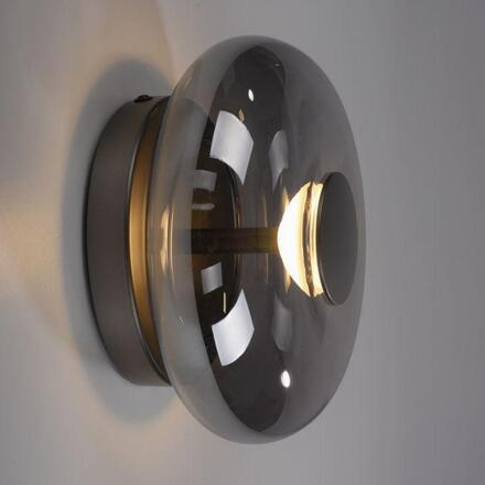 JUST LIGHT Kolekce Schöner Wohnen LED nástěnné a stropní svítidlo POSH, šedé, stmívatelné, SimplyDim 3000K