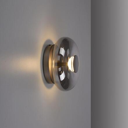 JUST LIGHT Kolekce Schöner Wohnen LED nástěnné a stropní svítidlo POSH, šedé, stmívatelné, SimplyDim 3000K