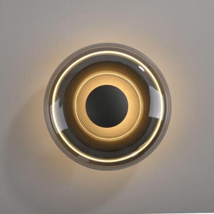 JUST LIGHT Kolekce Schöner Wohnen LED nástěnné a stropní svítidlo POSH, šedé, stmívatelné, SimplyDim 3000K