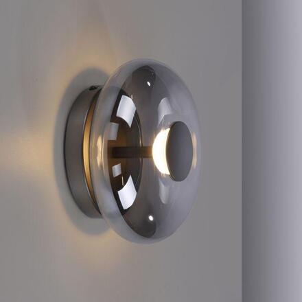 JUST LIGHT Kolekce Schöner Wohnen LED nástěnné a stropní svítidlo POSH, šedé, stmívatelné, SimplyDim 3000K