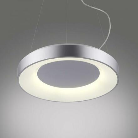 LEUCHTEN DIREKT is JUST LIGHT LED závěsné svítidlo stříbrné ovládané přes aplikaci Tuya stmívatelné RGB+CCT 2700-5000K LD 17075-21