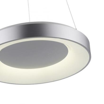 LEUCHTEN DIREKT is JUST LIGHT LED závěsné svítidlo stříbrné ovládané přes aplikaci Tuya stmívatelné RGB+CCT 2700-5000K LD 17075-21