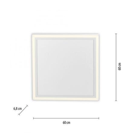 LEUCHTEN DIREKT is JUST LIGHT LED stropní svítidlo s infračerveným topením hranaté bílé dálkový ovladač 2700-5000K LD 18067-16