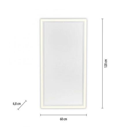 LEUCHTEN DIREKT is JUST LIGHT LED stropní svítidlo s infračerveným topením hranaté bílé dálkový ovladač 2700-5000K LD 18069-16
