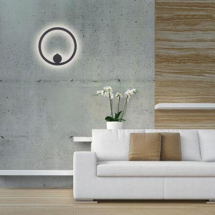 JUST LIGHT LED nástěnné svítidlo antracit stmívatelné dálkovým ovladačem paměťová funkce 3000K