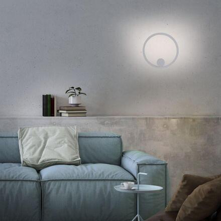 JUST LIGHT LED nástěnné svítidlo na baterie bílé stmívatelné dálkovým ovladačem paměťová funkce 3000K