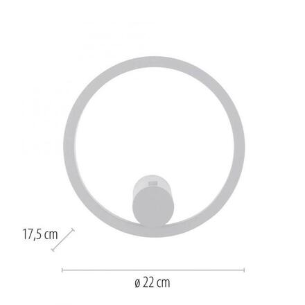 JUST LIGHT LED nástěnné svítidlo na baterie bílé stmívatelné dálkovým ovladačem paměťová funkce 3000K