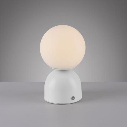 JUST LIGHT Kolekce Schöner Wohnen LED bateriové stolní svítidlo RUDI, bílé, přes USB 3000-6000K