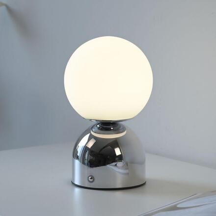 JUST LIGHT Kolekce Schöner Wohnen LED bateriové stolní svítidlo RUDI, chrom, nabíjecí přes USB 3000-6000K